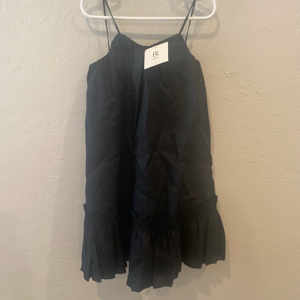 Banana Republic linen maxi dress. Black NWT